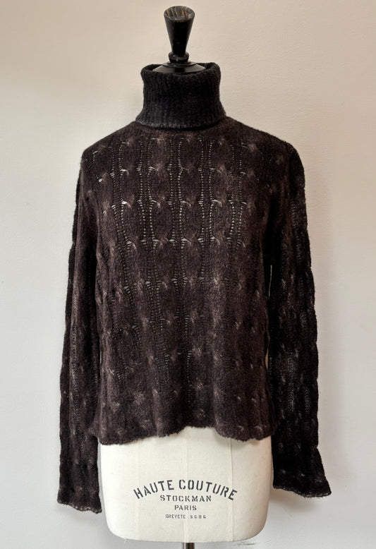 Avant Toi - Braided Turtleneck CashSilk Pullover