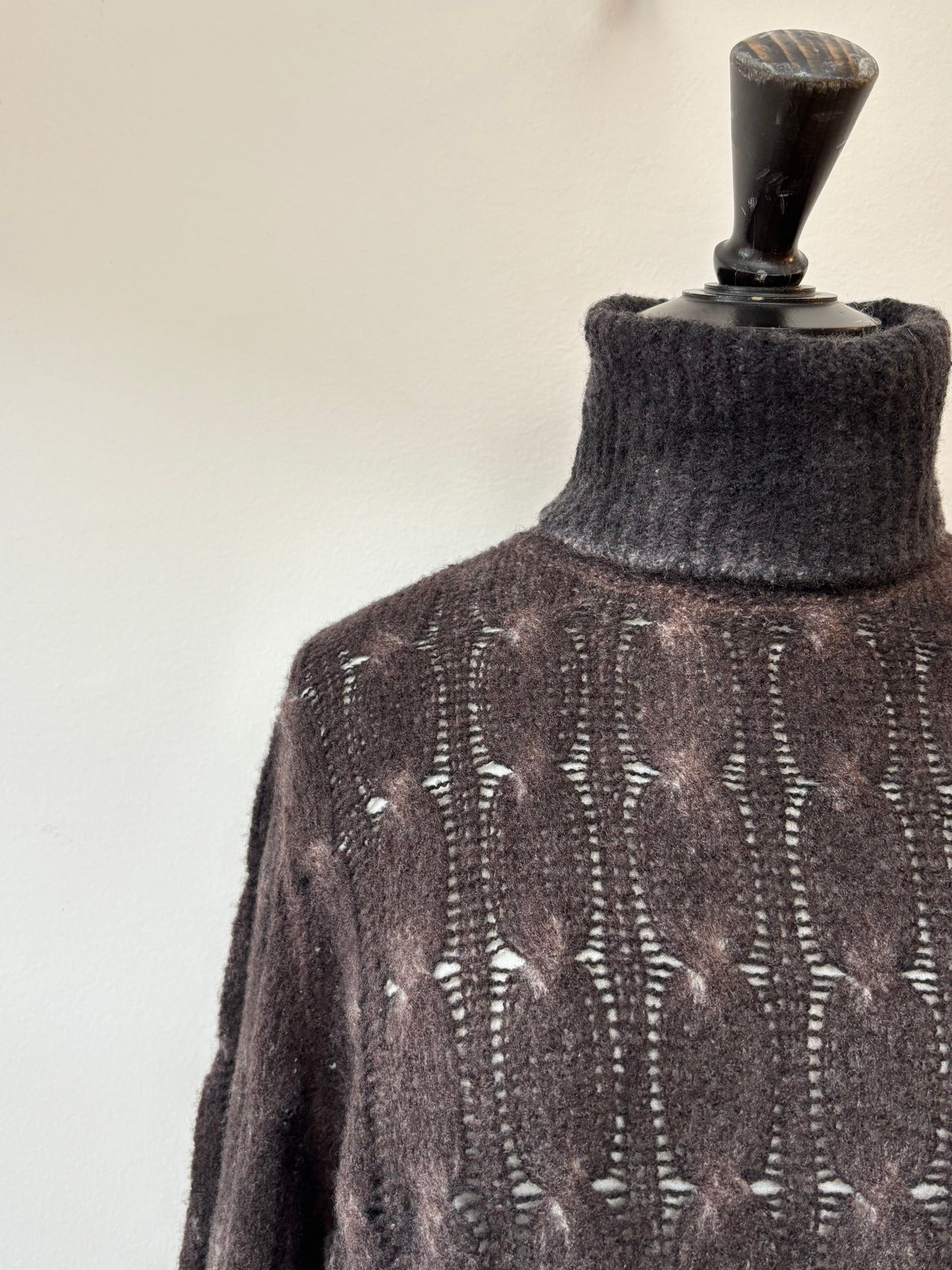 Avant Toi - Braided Turtleneck CashSilk Pullover