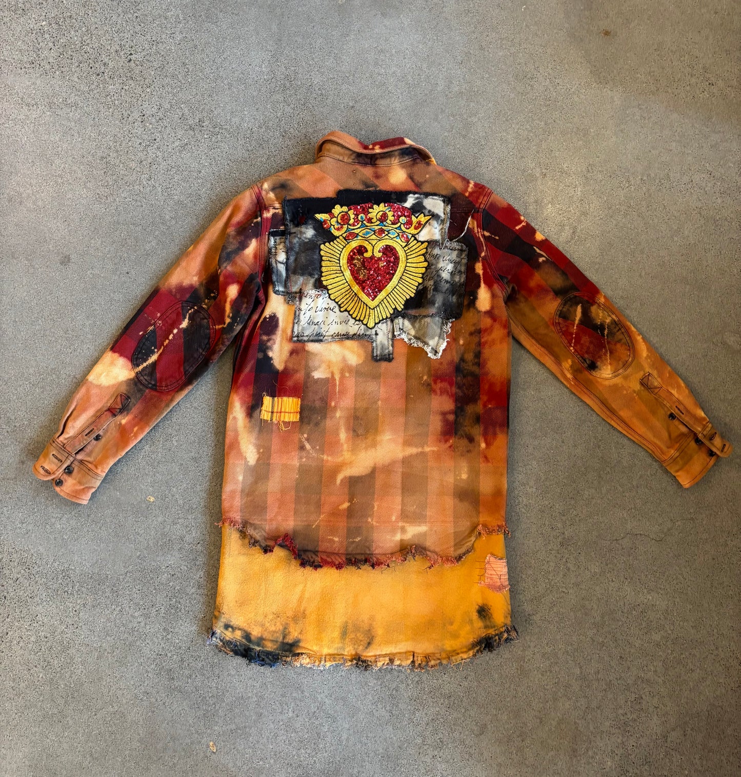 Origami Crane - Pumpkin Tone Flannel