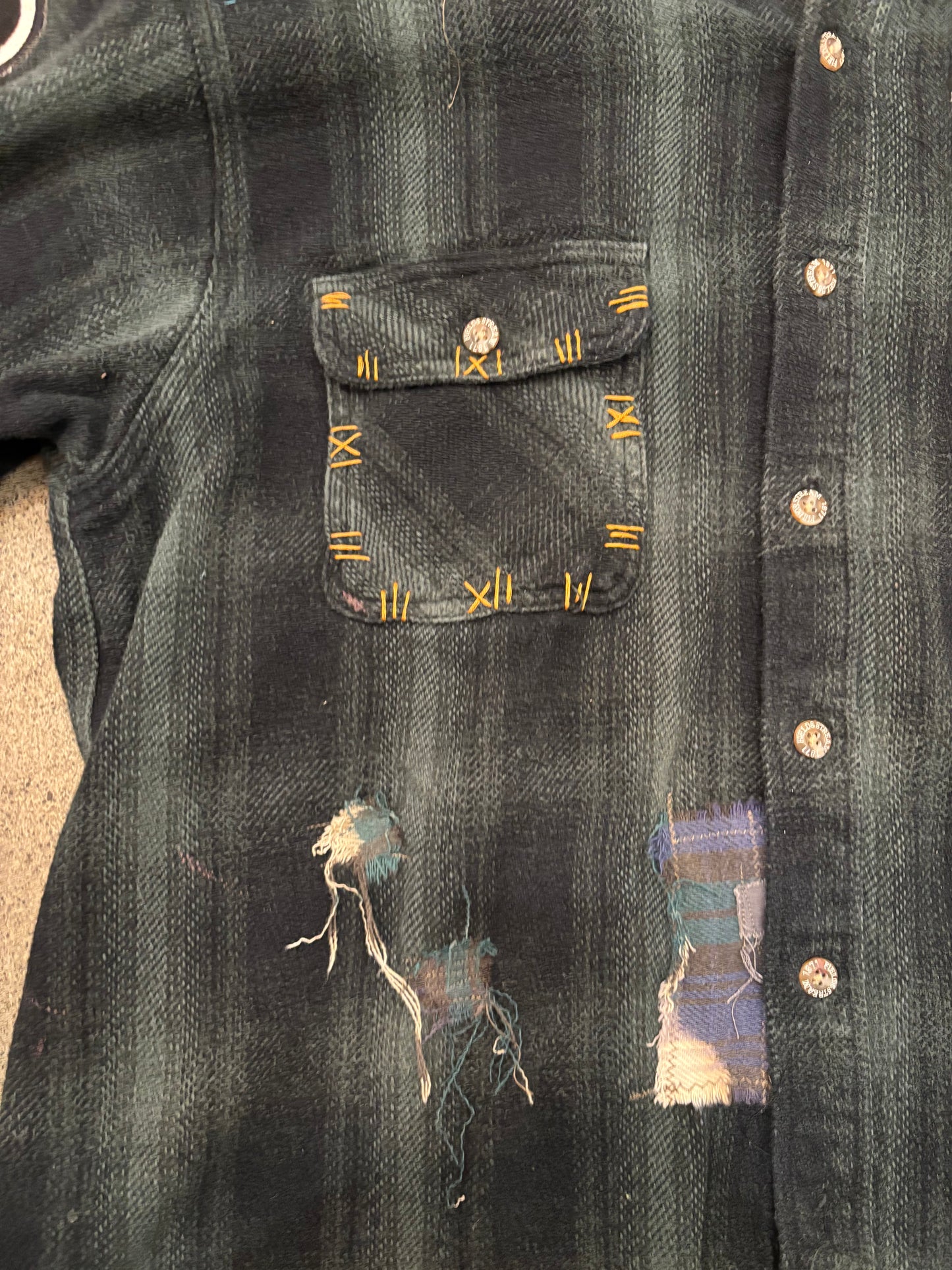 Origami Crane - Long Dark Wolf Flannel