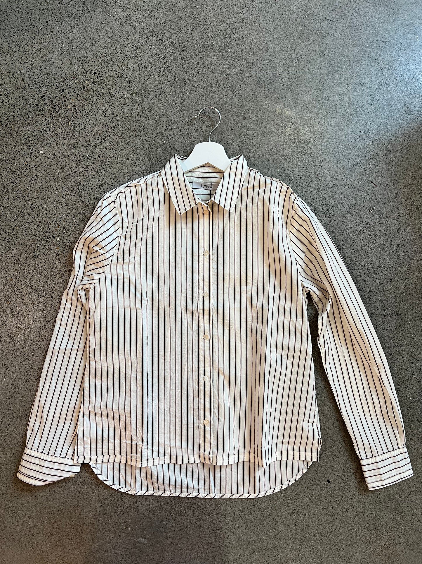 Kristensen Du Nord - Striped  Cotton Silk Classic Shirt
