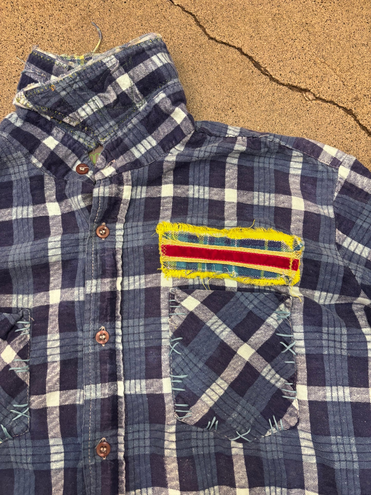 Origami Crane - Long Flannel w/ Tiger