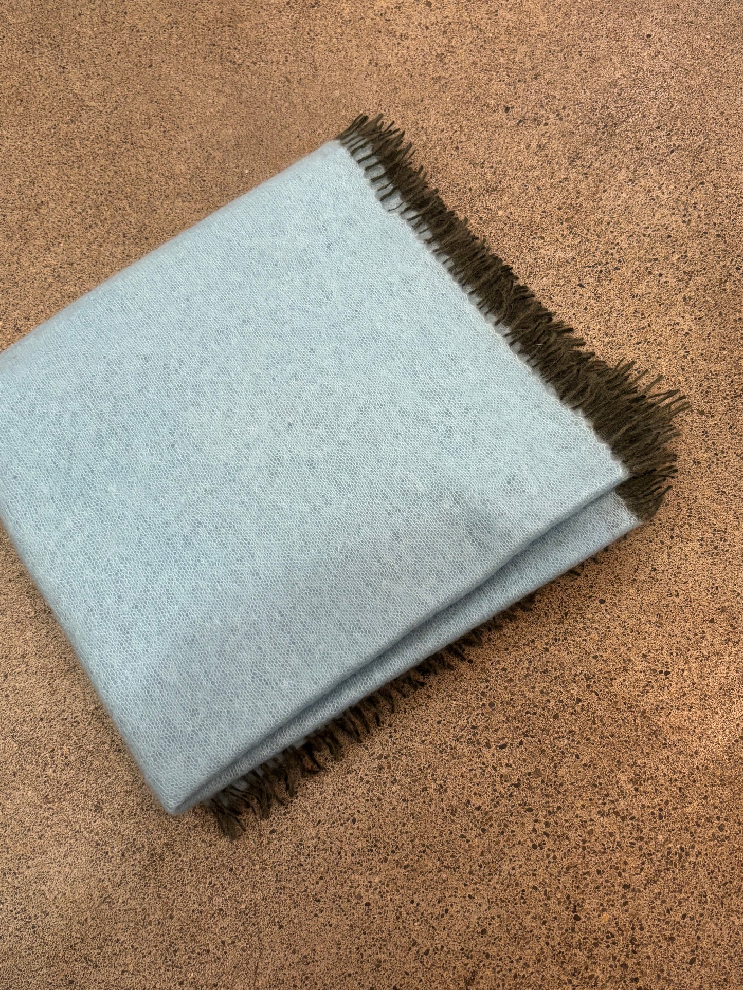 KAS - Sample Color Cashmere Scarves 18"x68" in Aqua