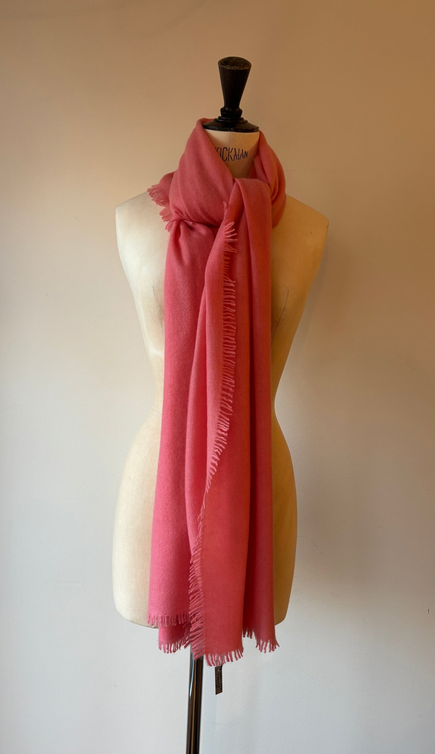 KAS - Lightweight Woven Cashmere Scarf in Desert Brown or Shell Pink