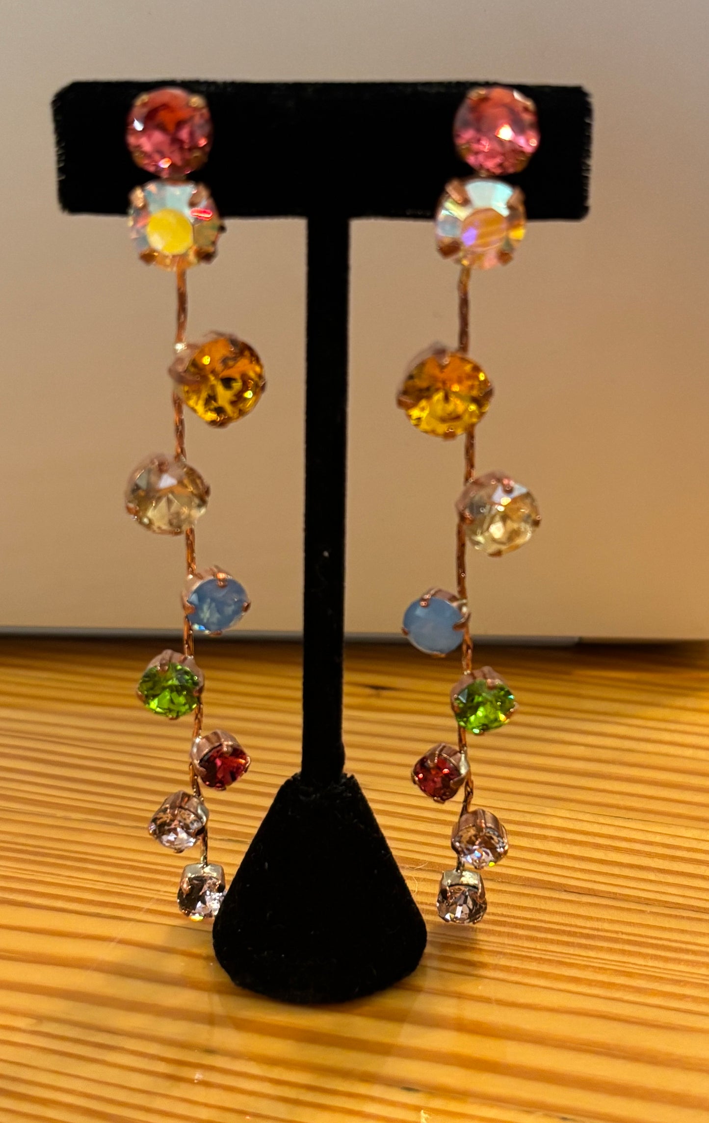 Alba Bijoux - Long Clip Earrings