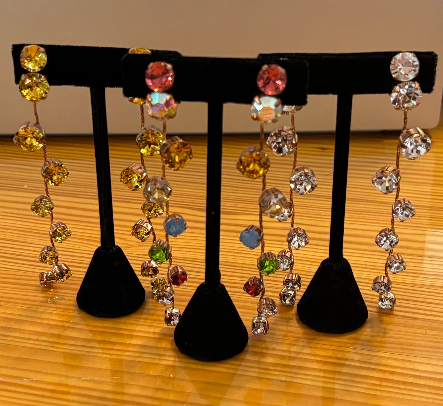 Alba Bijoux - Long Clip Earrings