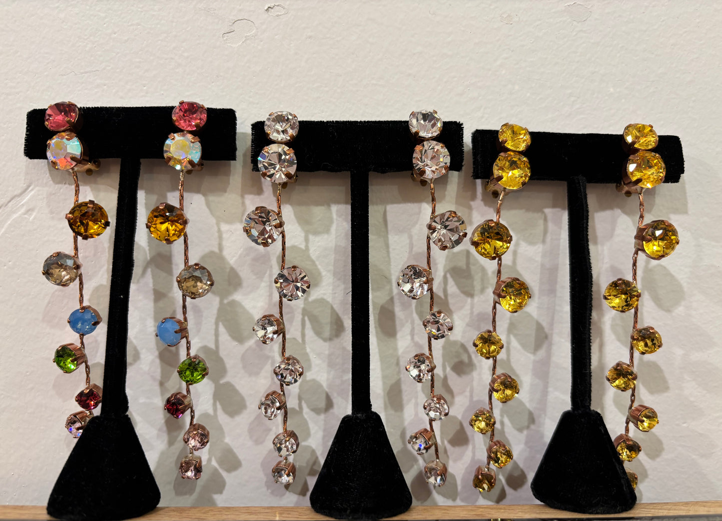 Alba Bijoux - Long Clip Earrings