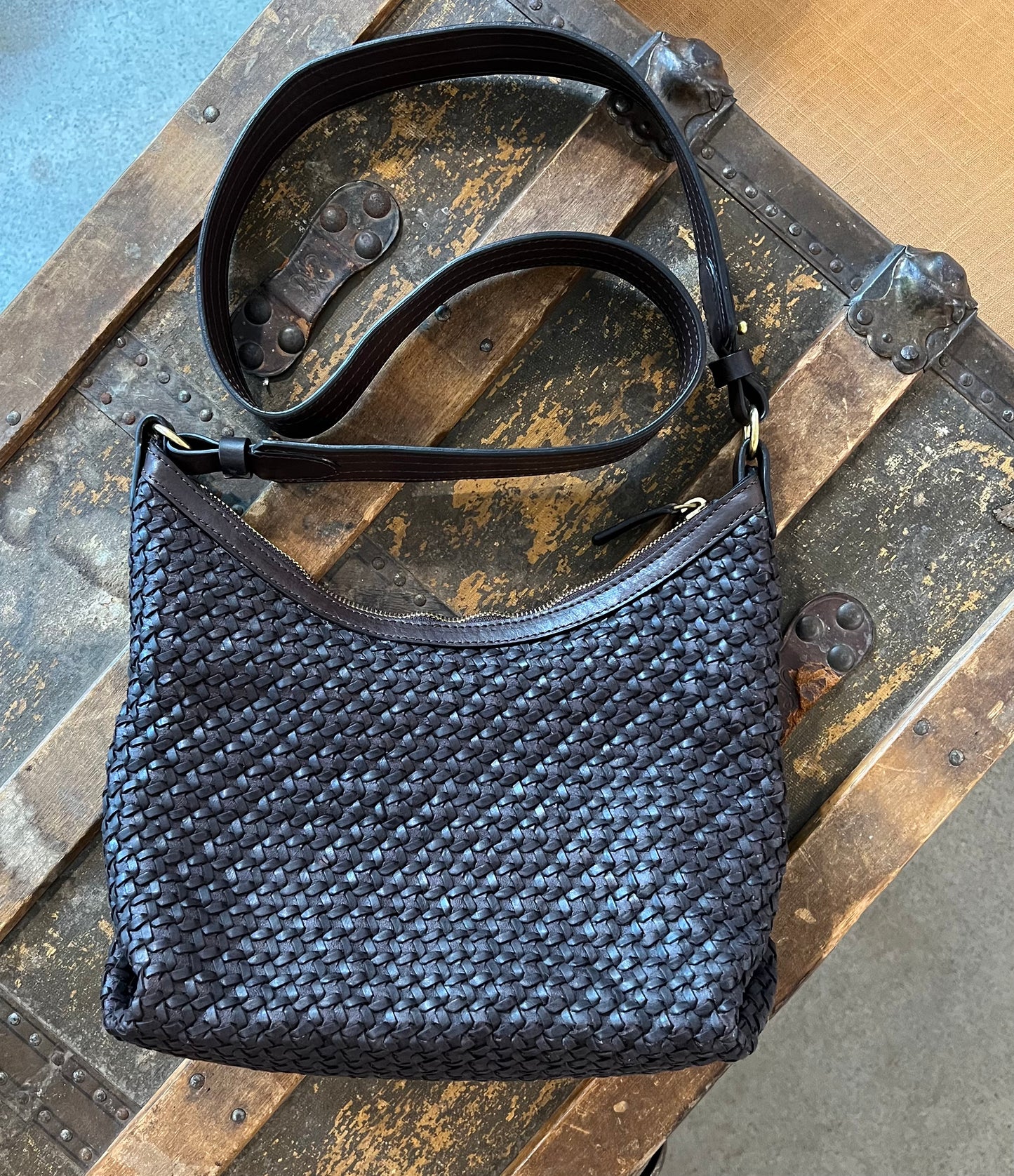 Massimo Palomba - Stusy in Black  Woven Leather