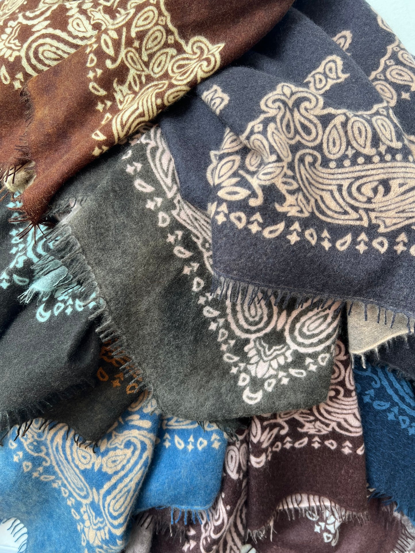 KAS - Patterned Cashmere Bandanas in Many Colors