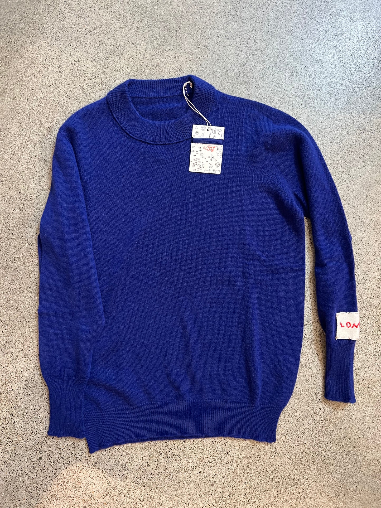 Longo - Lightweight Cashmere Pullover in Ivory, Electric Blue or Butter Yellow