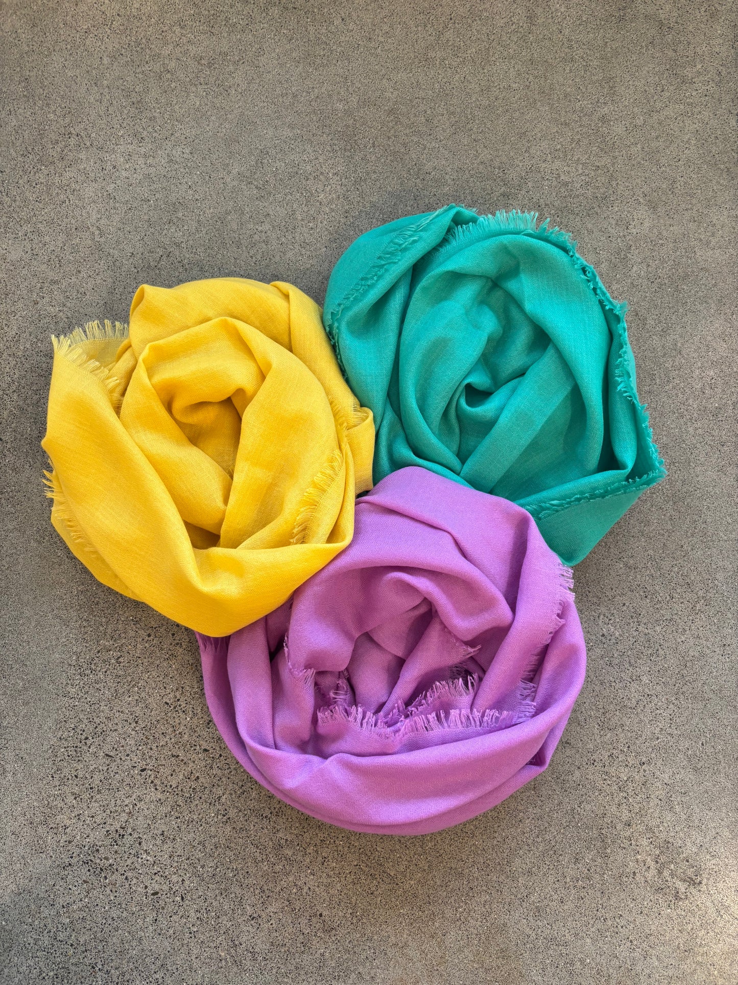 KAS - Micro Diamond Weave Scarf with Micro Fringe in Many Colors