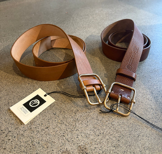 Massimo Palomba - Rectangle Buckle in Gianduia or Khaki