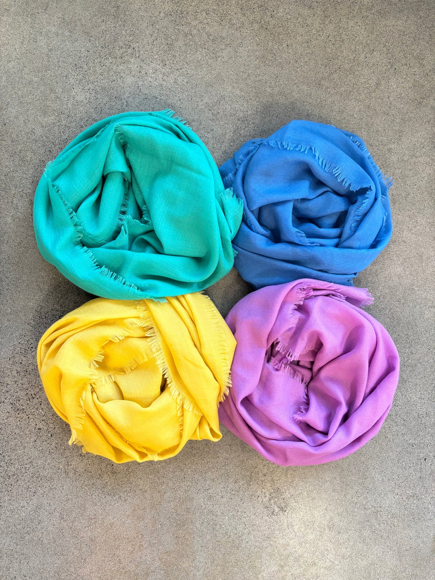 KAS - Micro Diamond Weave Scarf with Micro Fringe in Many Colors