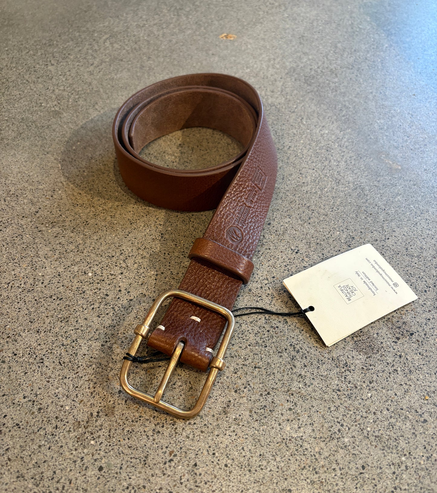 Massimo Palomba - Rectangle Buckle in Gianduia or Khaki