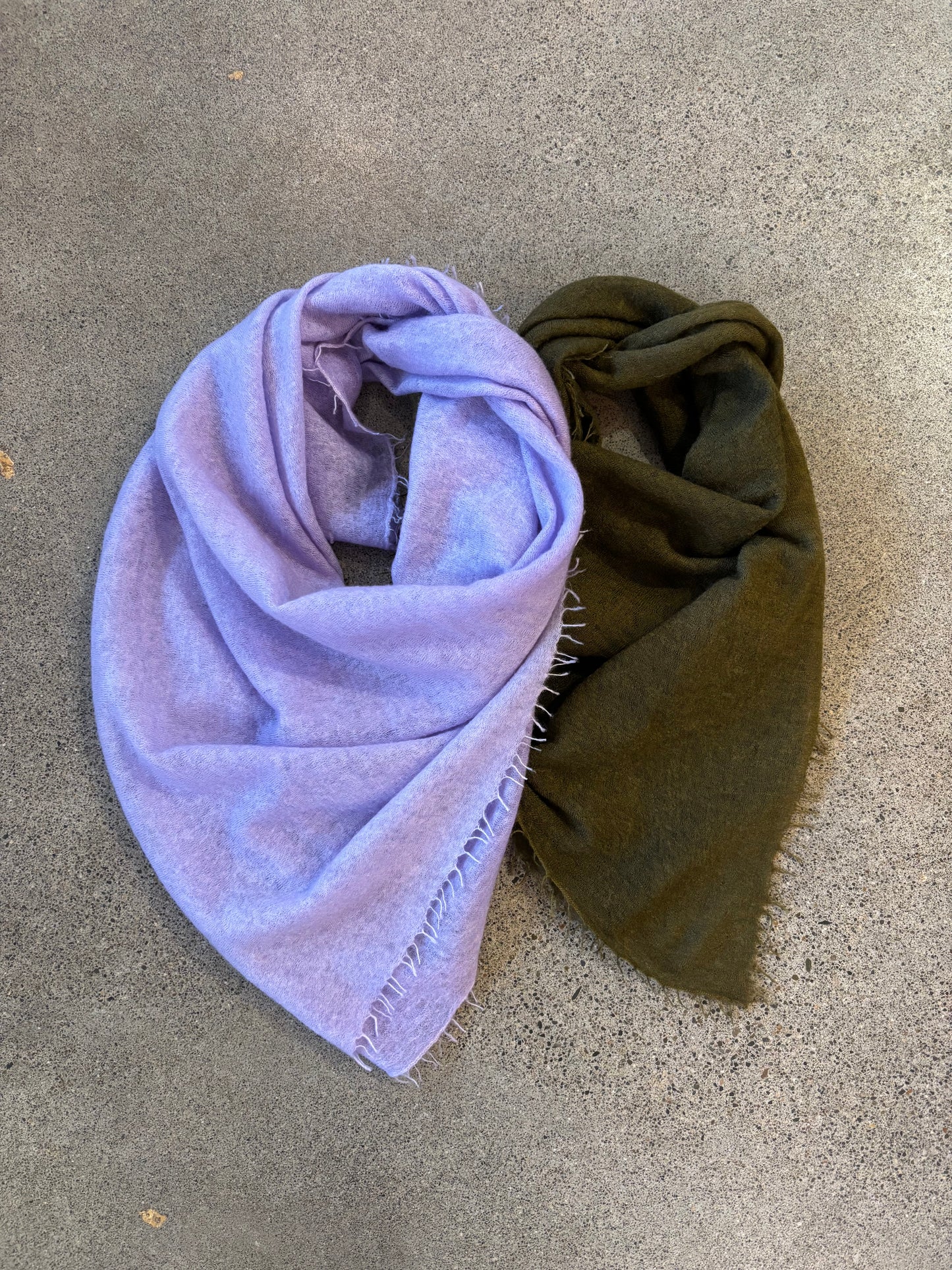 KAS - Solid Gauze Bandana in Sheer Lilac