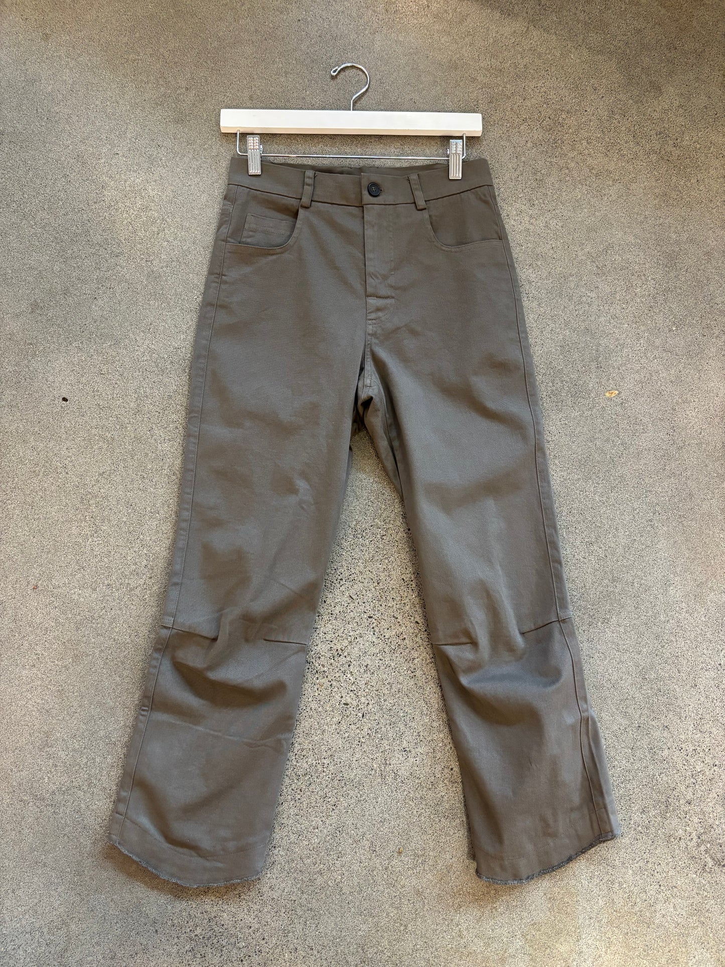 Kristensen Du Nord - Casual Cotton Cropped Pants in Safari