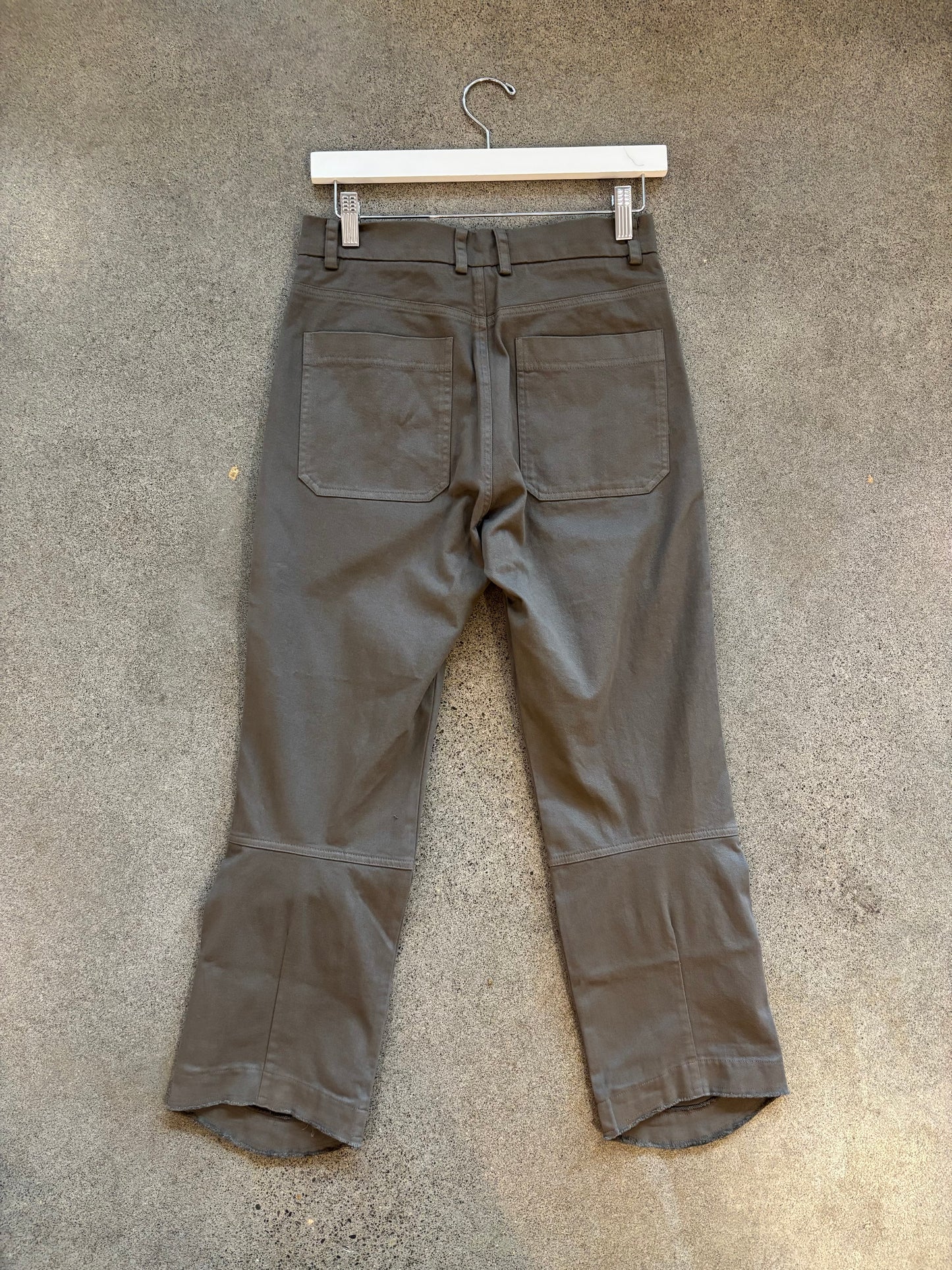 Kristensen Du Nord - Casual Cotton Cropped Pants in Safari