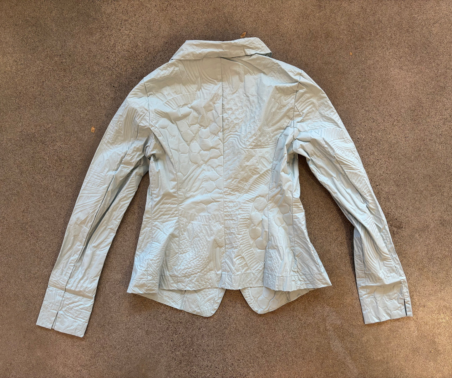 Rundholz Black Label - Jacket in Mint Poplin Print