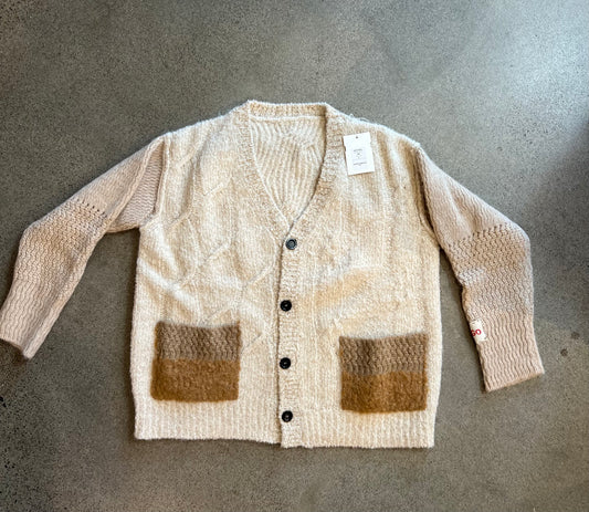 Longo - Cream Alpaca Cardigan