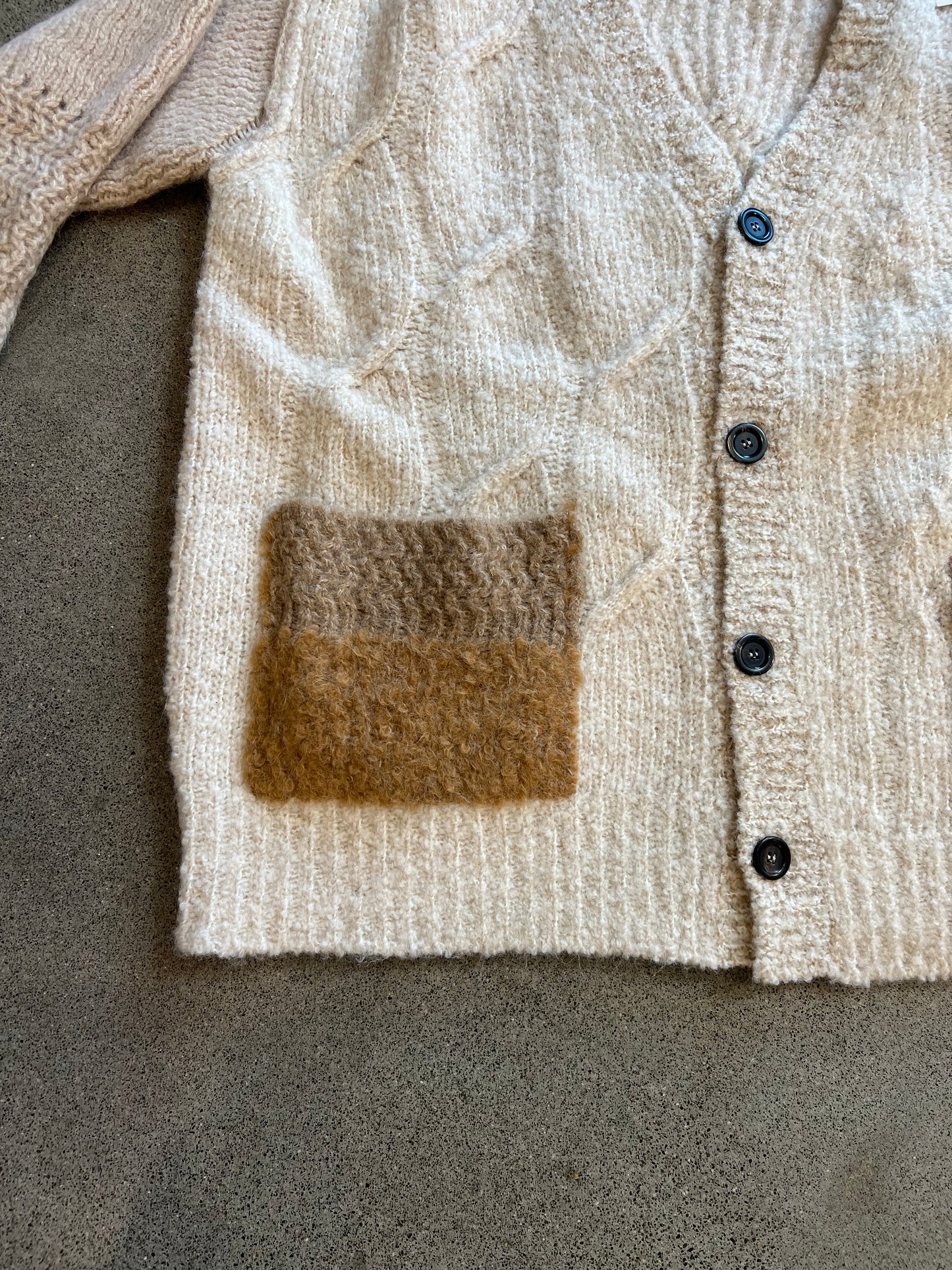 Longo - Cream Alpaca Cardigan