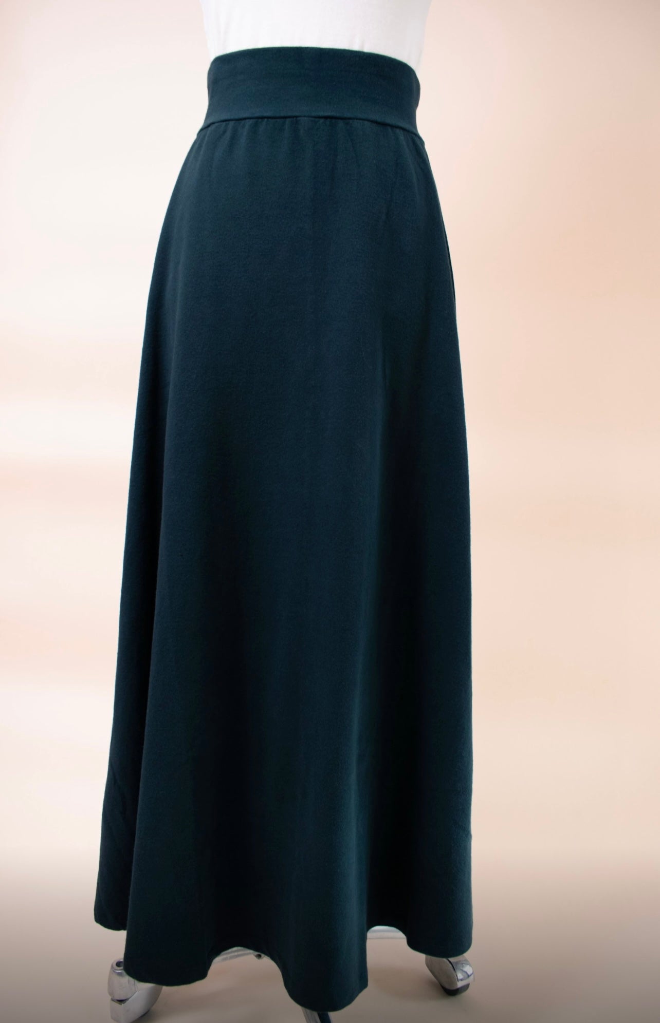 Labo Art- Black Jersey Skirt in Soft Black or Bark