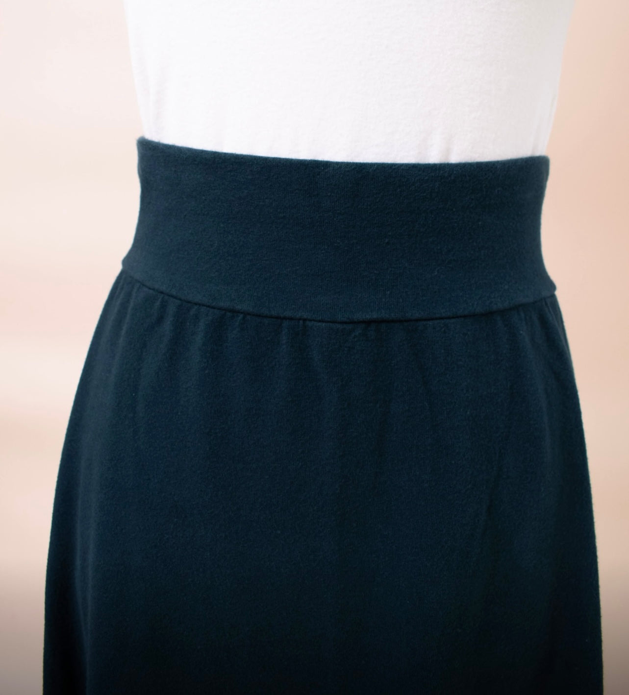 Labo Art- Black Jersey Skirt in Soft Black or Bark