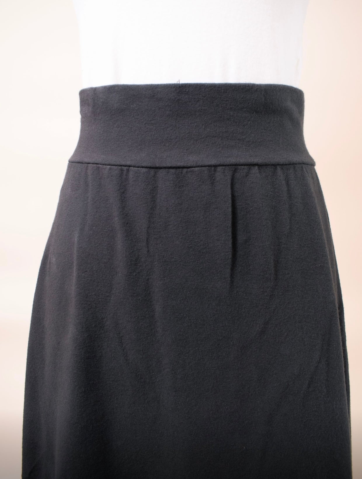 Labo Art- Black Jersey Skirt in Soft Black or Bark