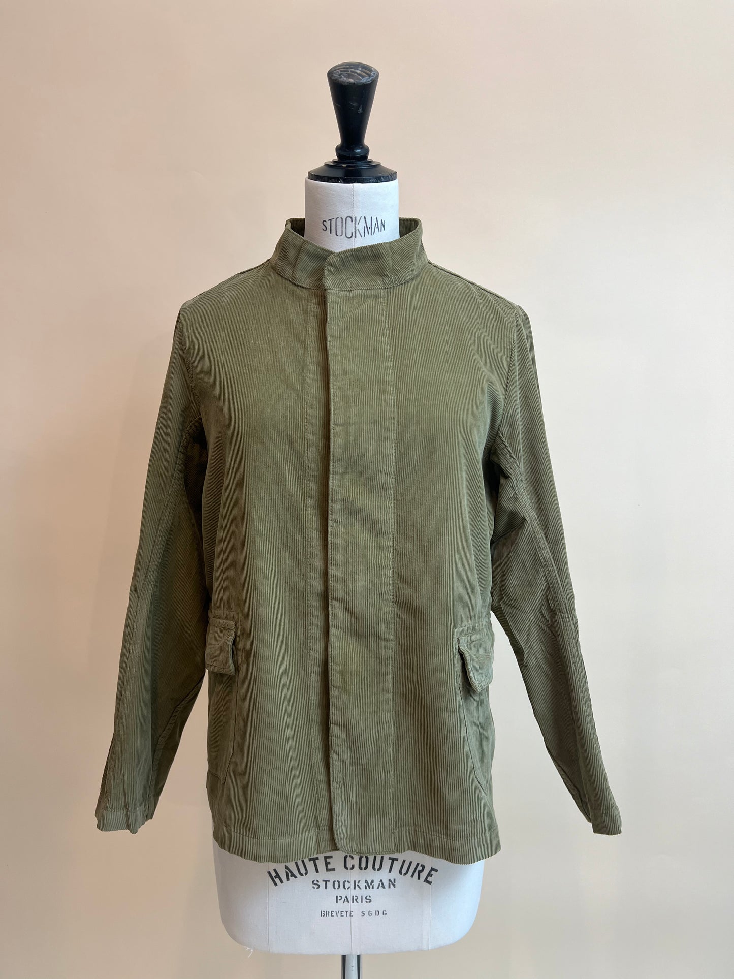 Labo Art- Green Jacket in Micro Corduroy(XS)