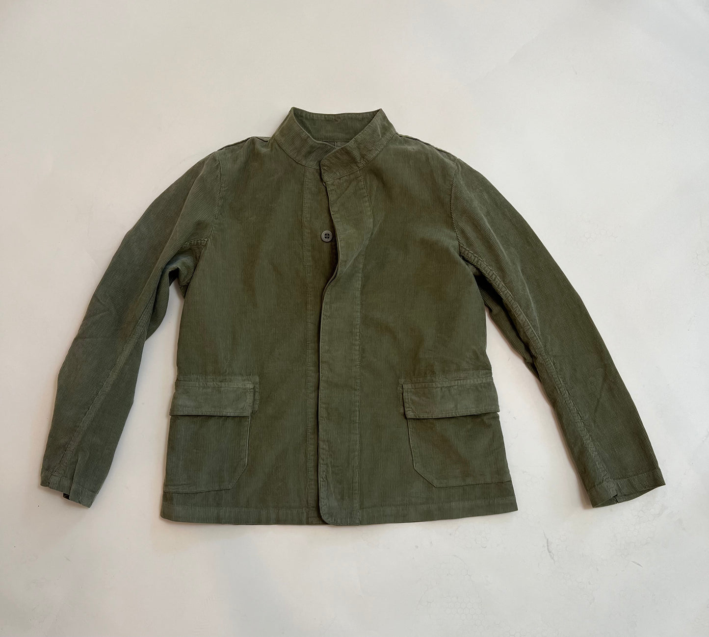 Labo Art- Green Jacket in Micro Corduroy(XS)