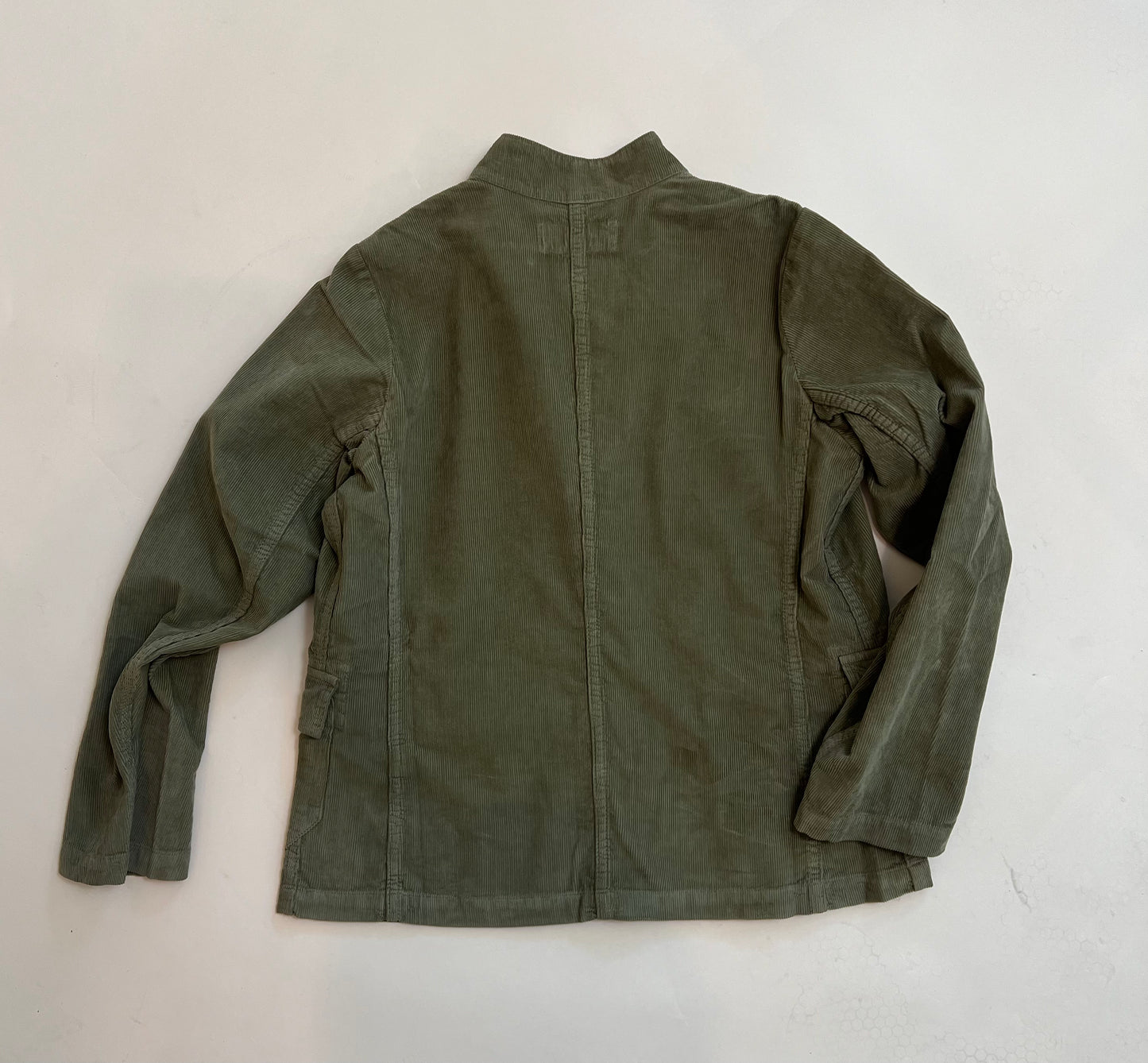 Labo Art- Green Jacket in Micro Corduroy(XS)