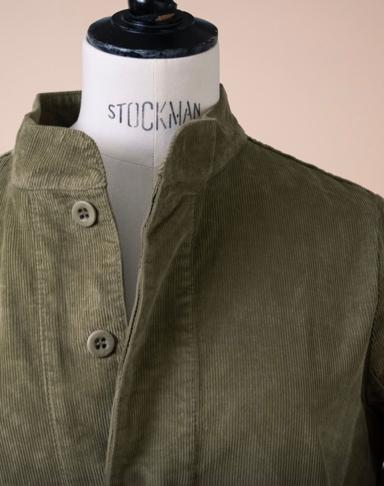 Labo Art- Green Jacket in Micro Corduroy(XS)