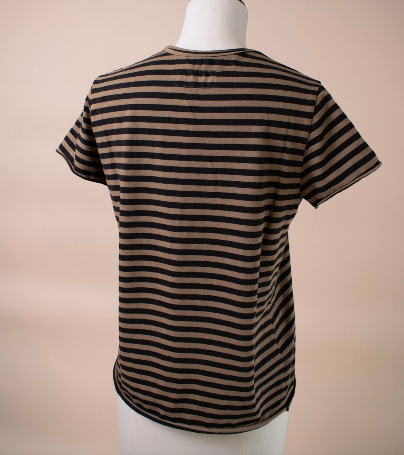 Labo Art- Striped Short Sleeve T in Kangaroo