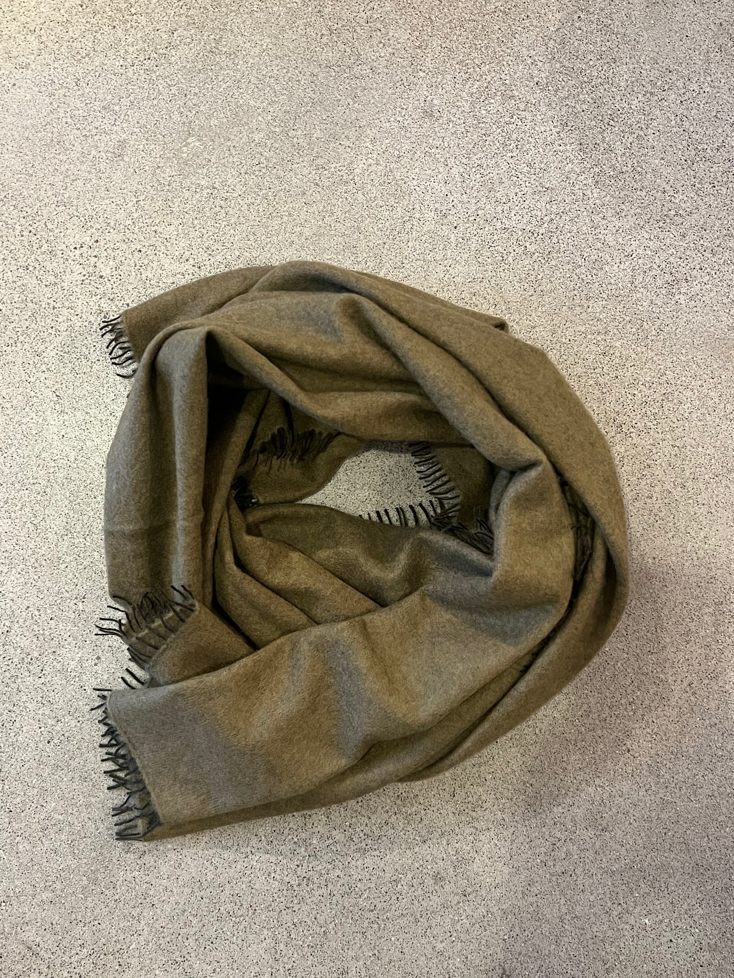KAS- Solid Cashmere with Colored Fringe
