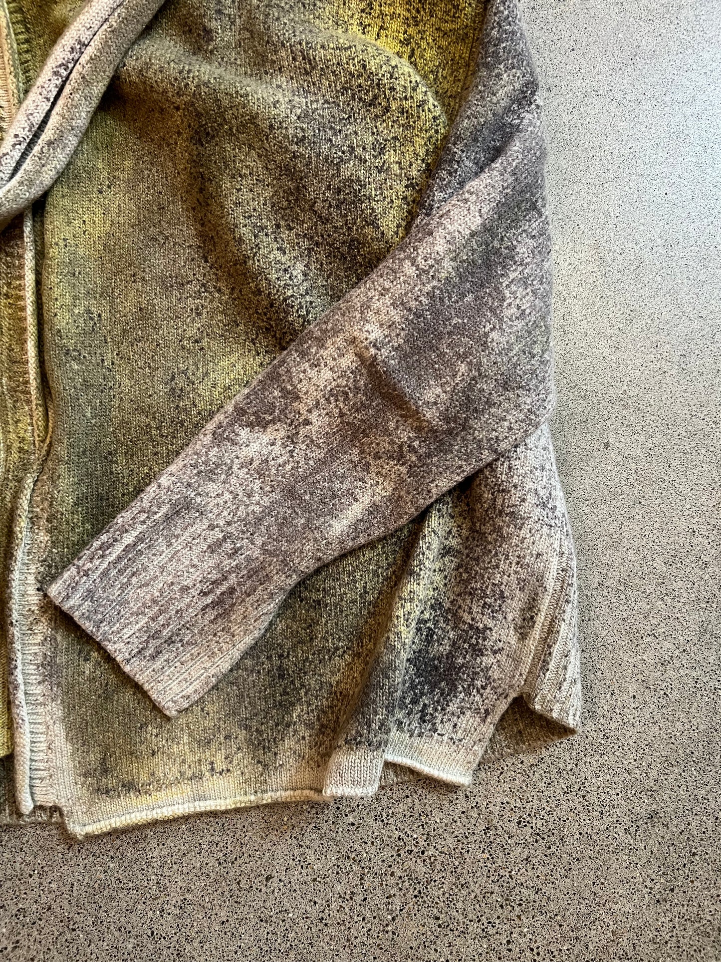 Pintorie - Shawl Style Cardigan in Green or Purple
