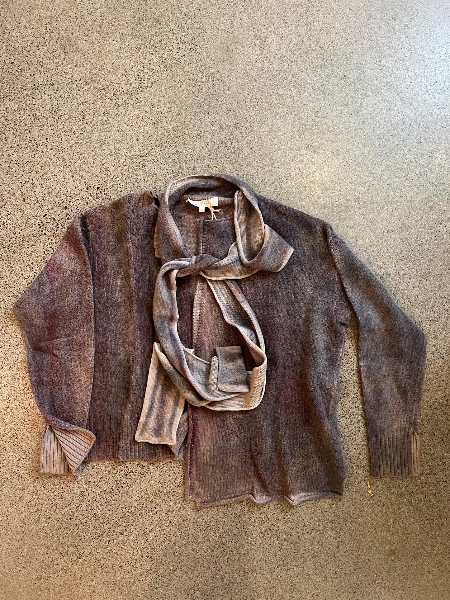 Pintorie - Shawl Style Cardigan in Green or Purple