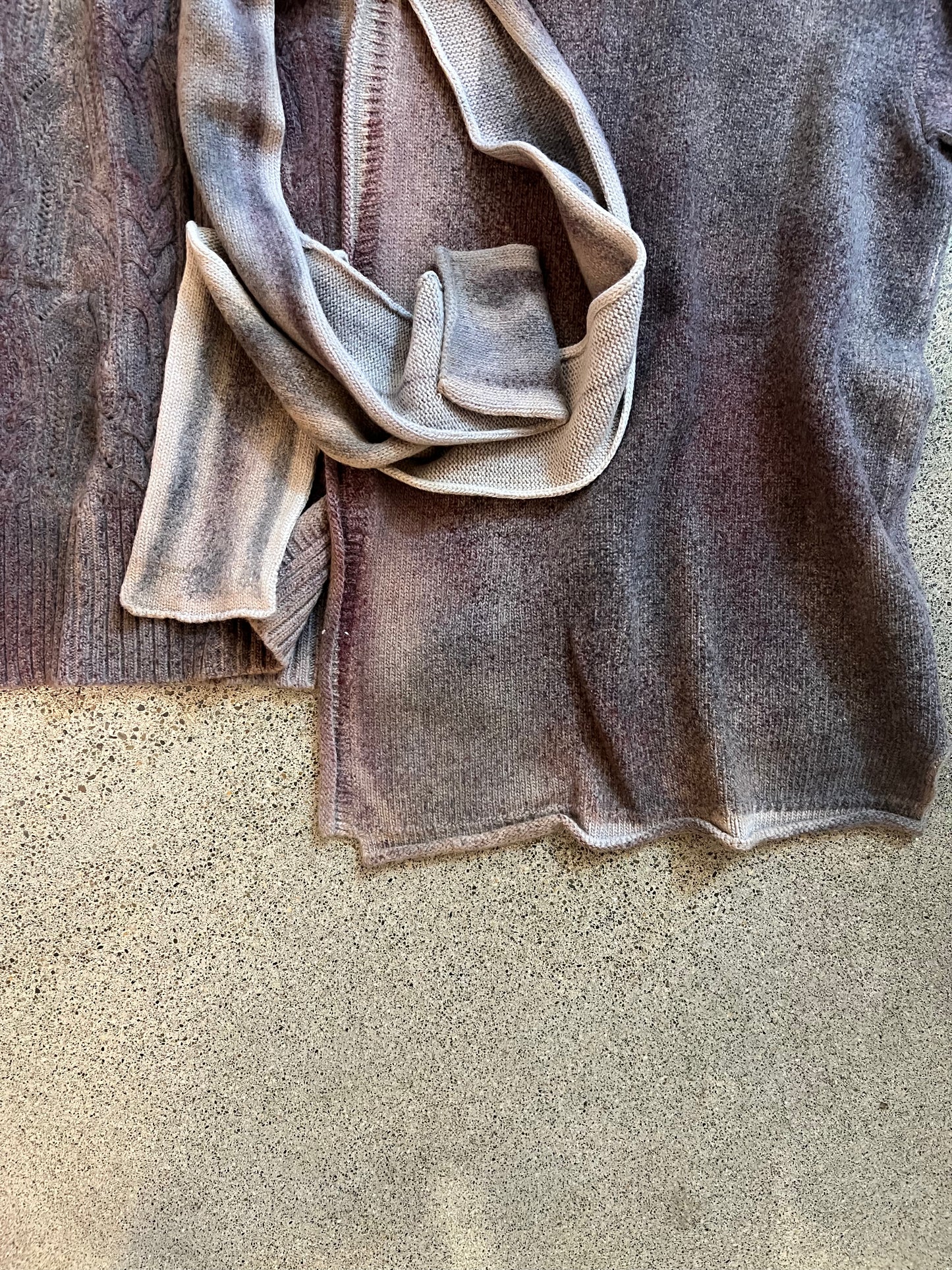 Pintorie - Shawl Style Cardigan in Green or Purple