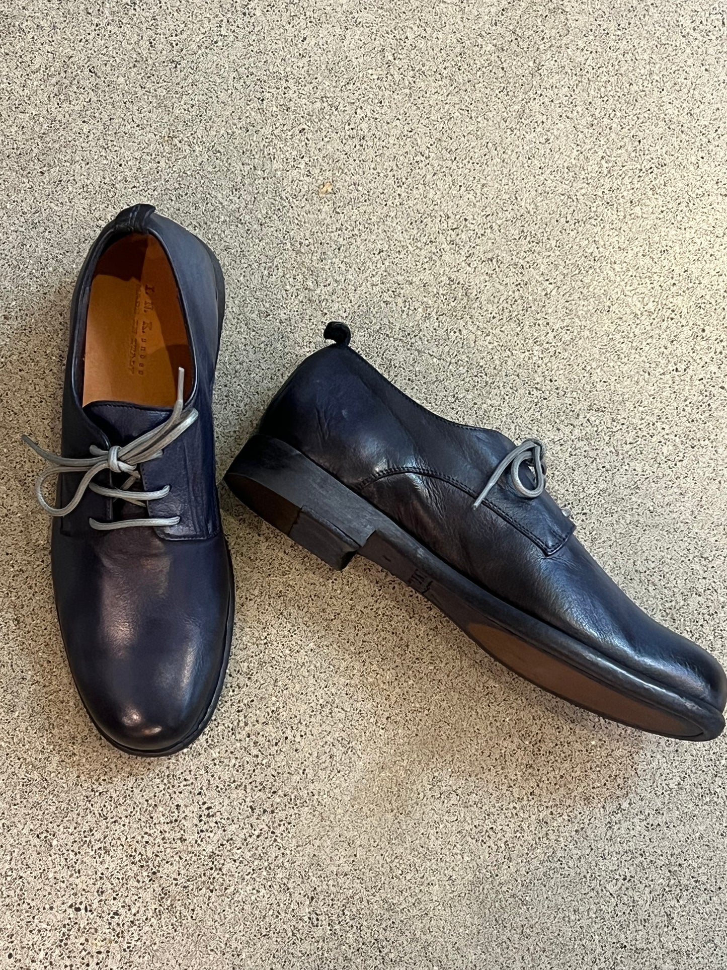 I.N.K. Leather Lace-up in Navy