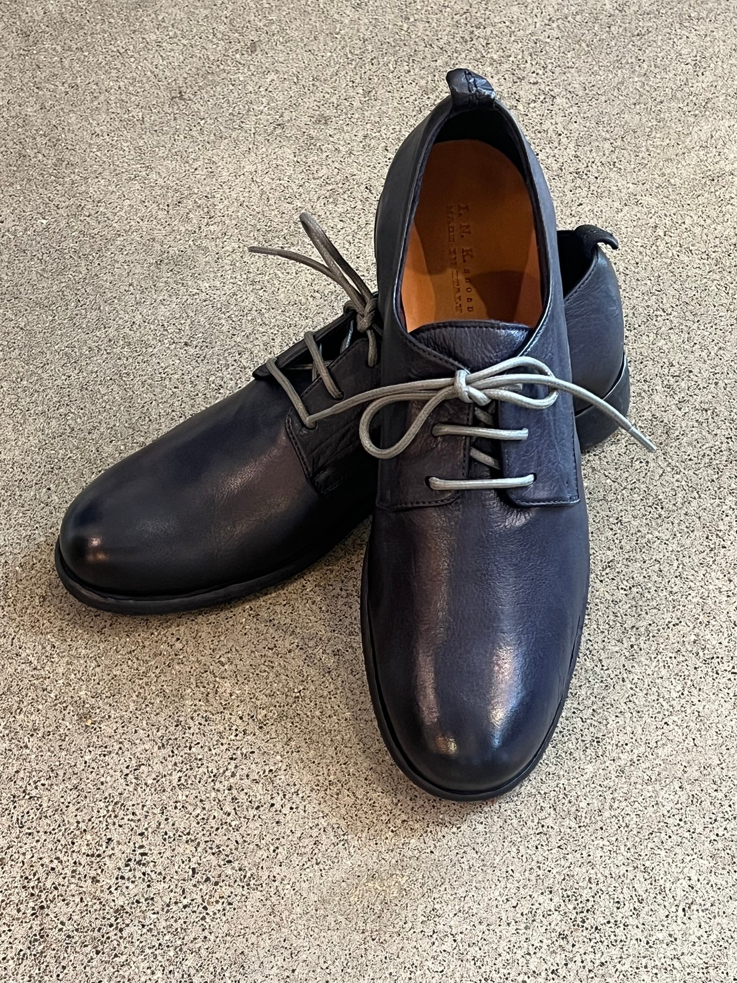 I.N.K. Leather Lace-up in Navy
