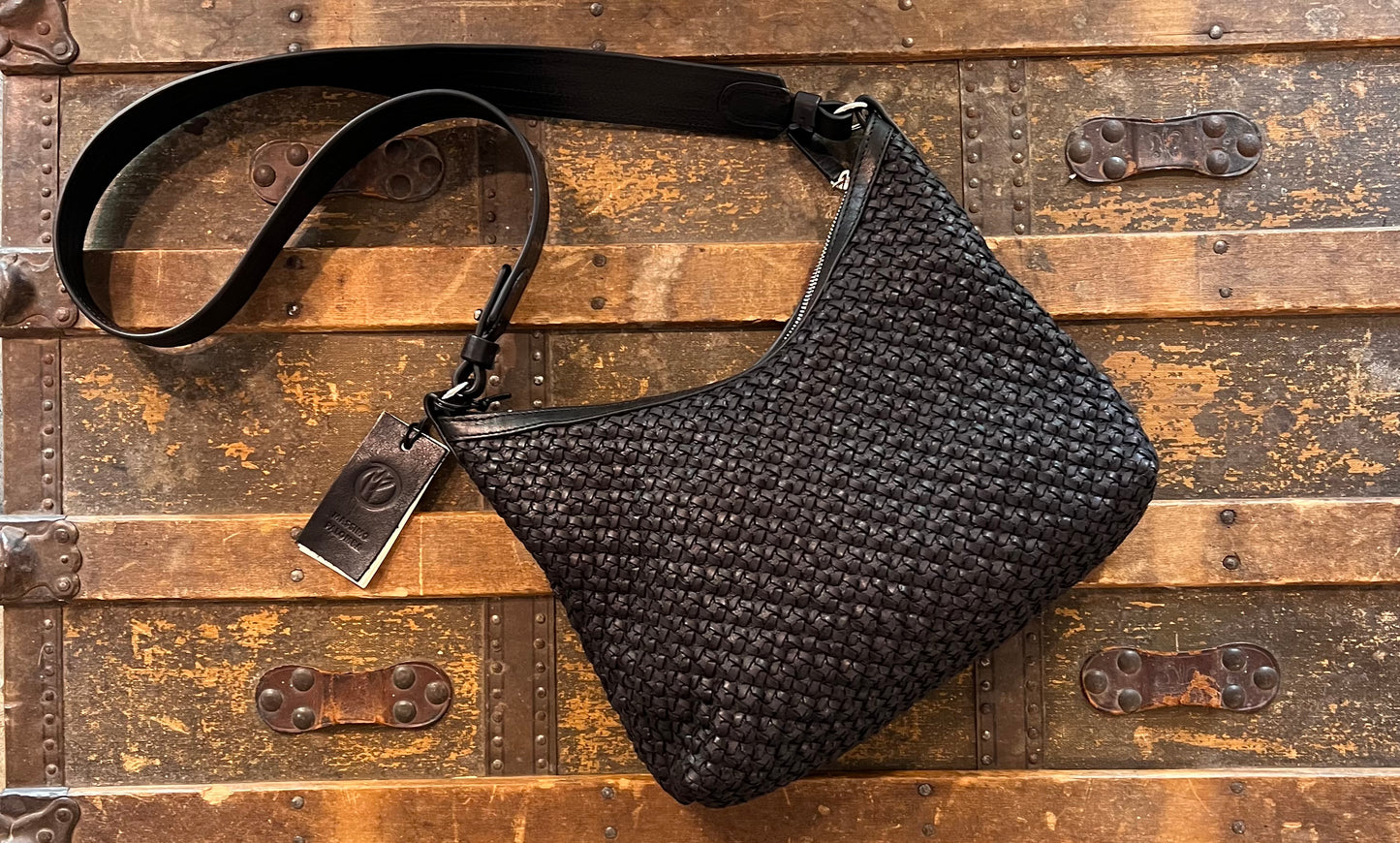 Massimo Palomba - Stusy in Black  Woven Leather