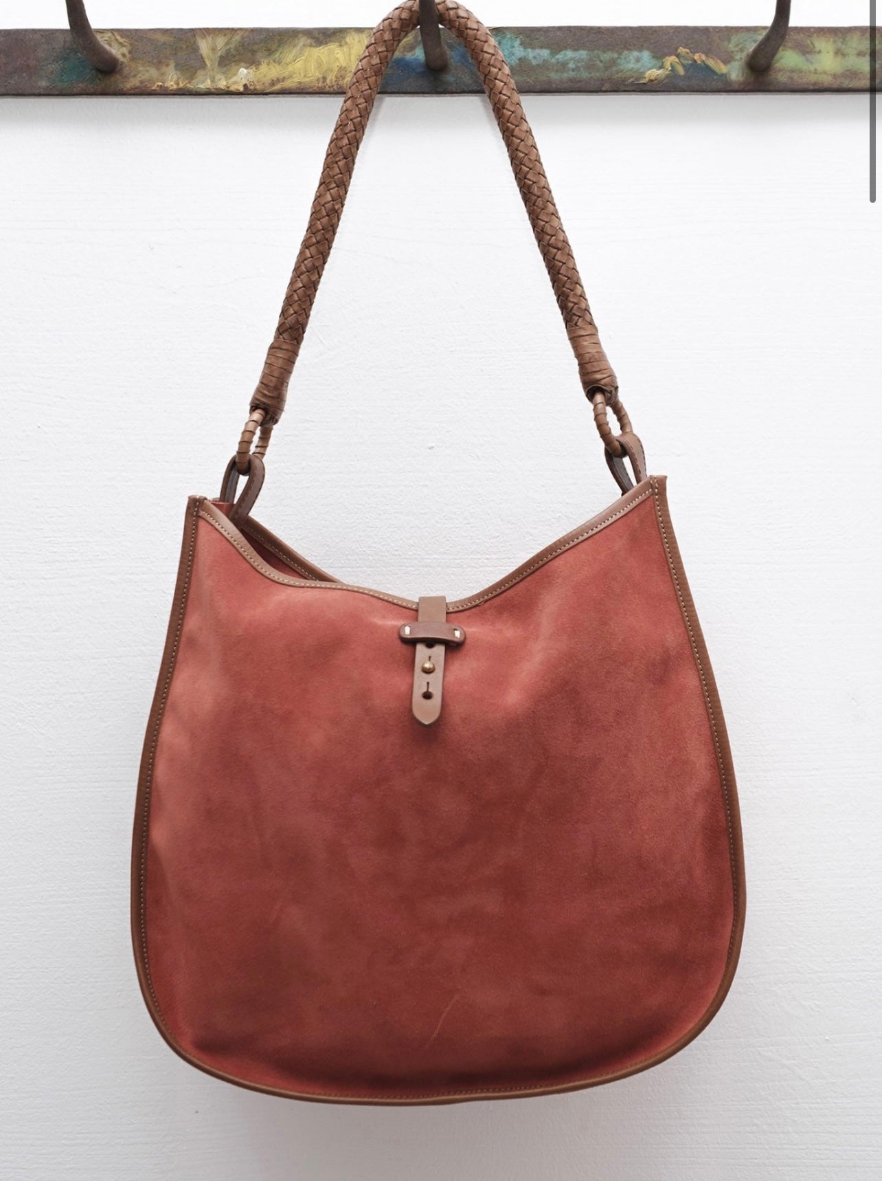 Massimo Palomba - Elodie Suede Tote in Ebano or Olive