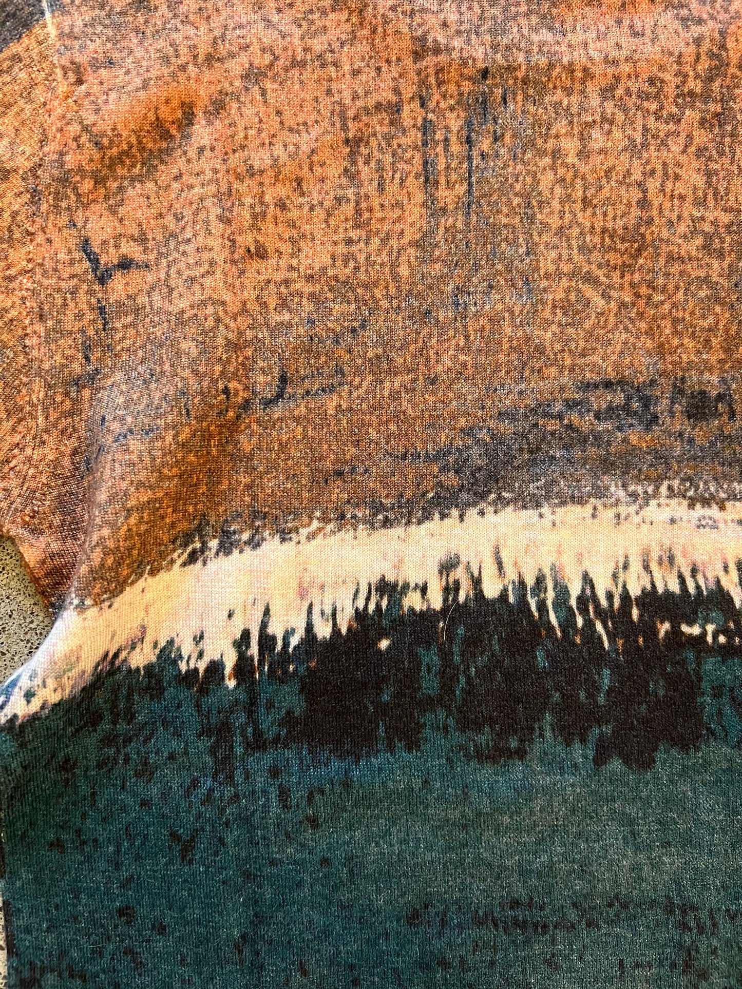 Printed Artworks - Rothko Printed Long Sleeve Cashmere