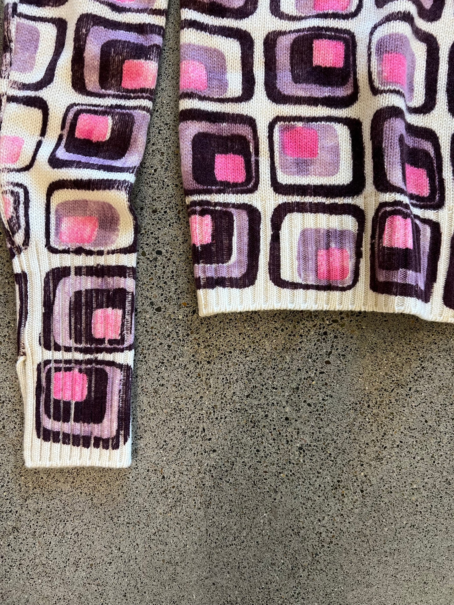 Printed Artworks - Mid Century Modern Print on  Cashmere Turtleneck