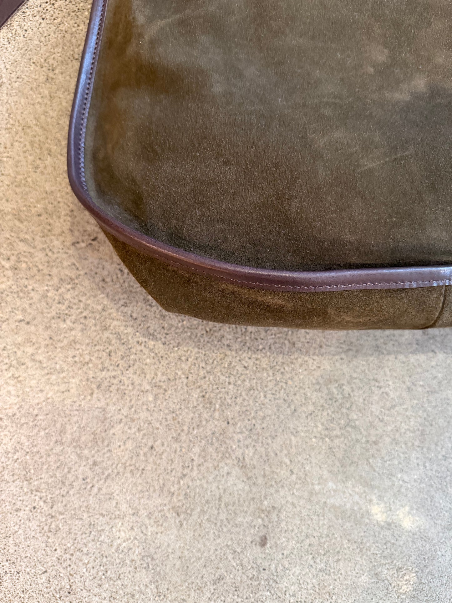 Massimo Palomba - Elodie Suede Tote in Ebano or Olive