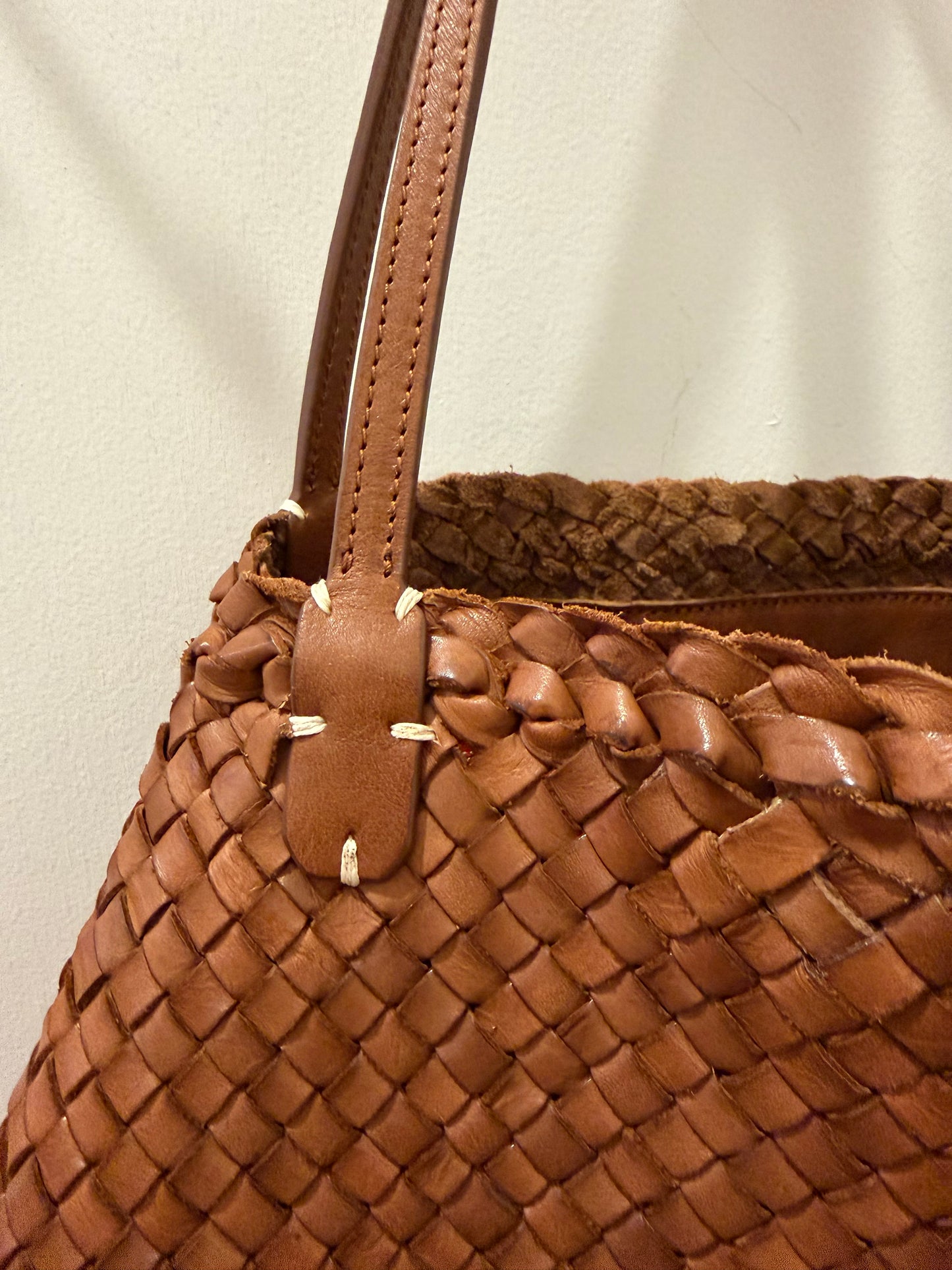 Massimo Palomba - Regina Tote: Woven in Cuoio or Plum