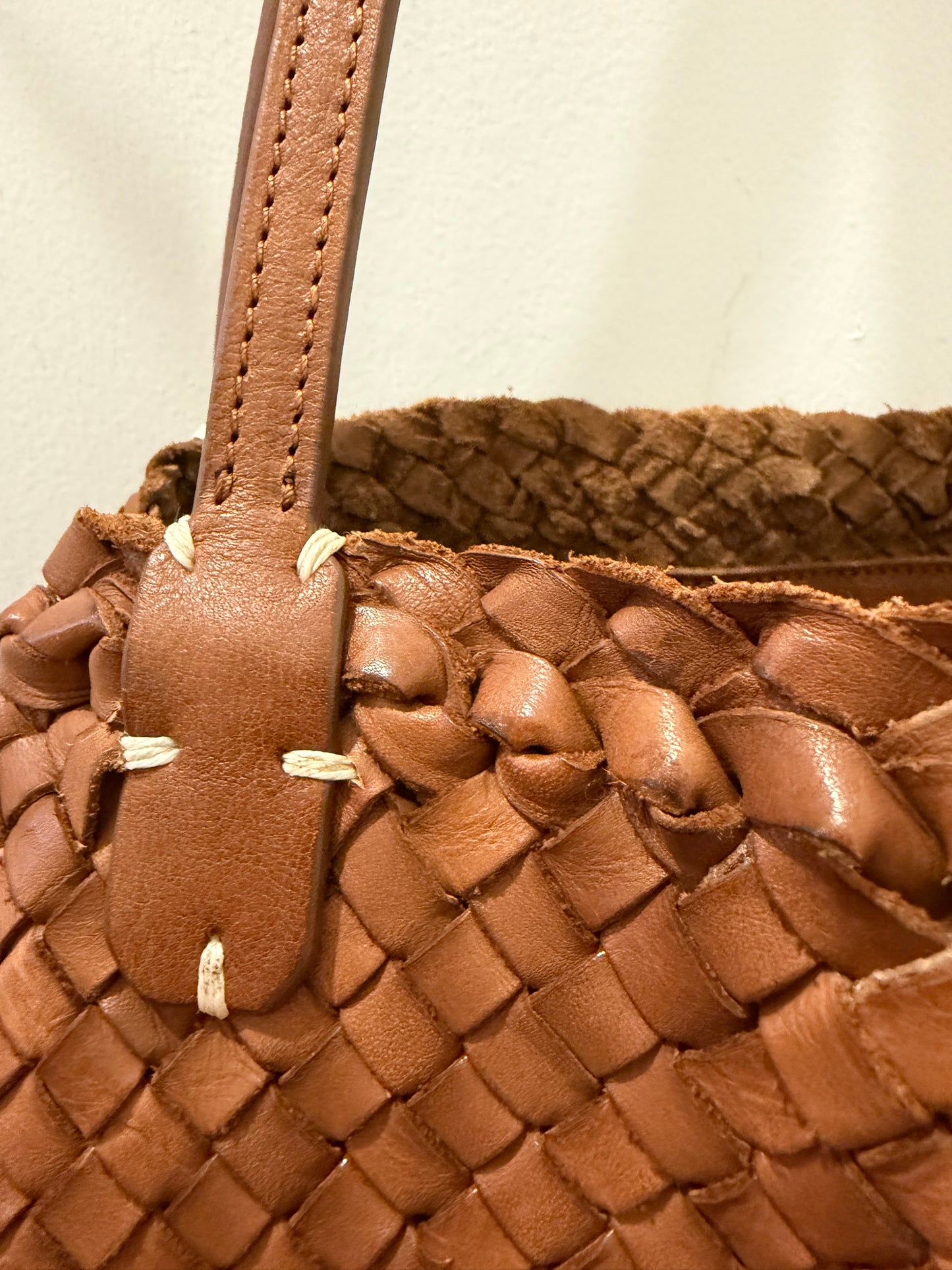 Massimo Palomba - Regina Tote: Woven in Cuoio or Plum