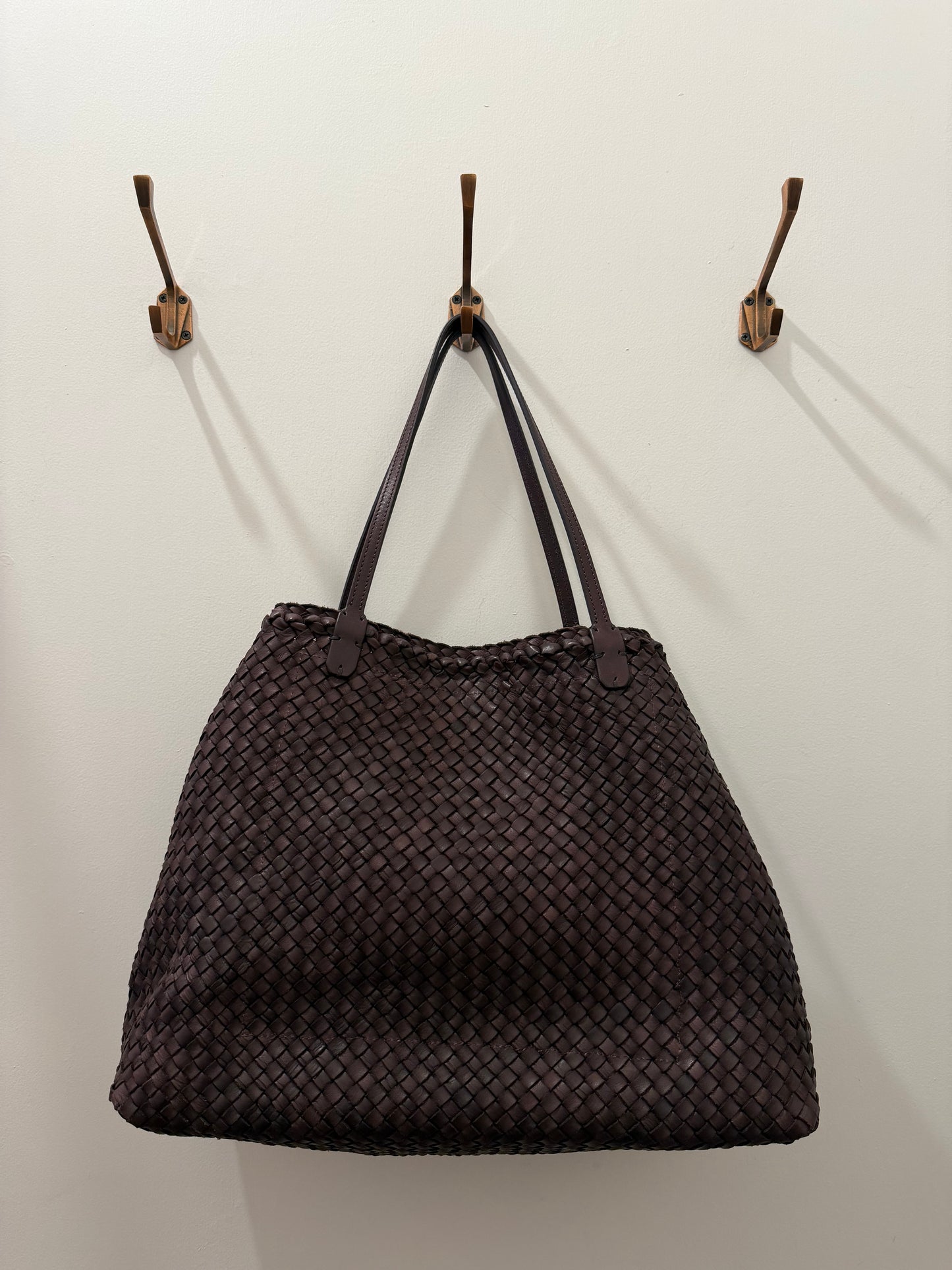Massimo Palomba - Regina Tote: Woven in Cuoio or Plum