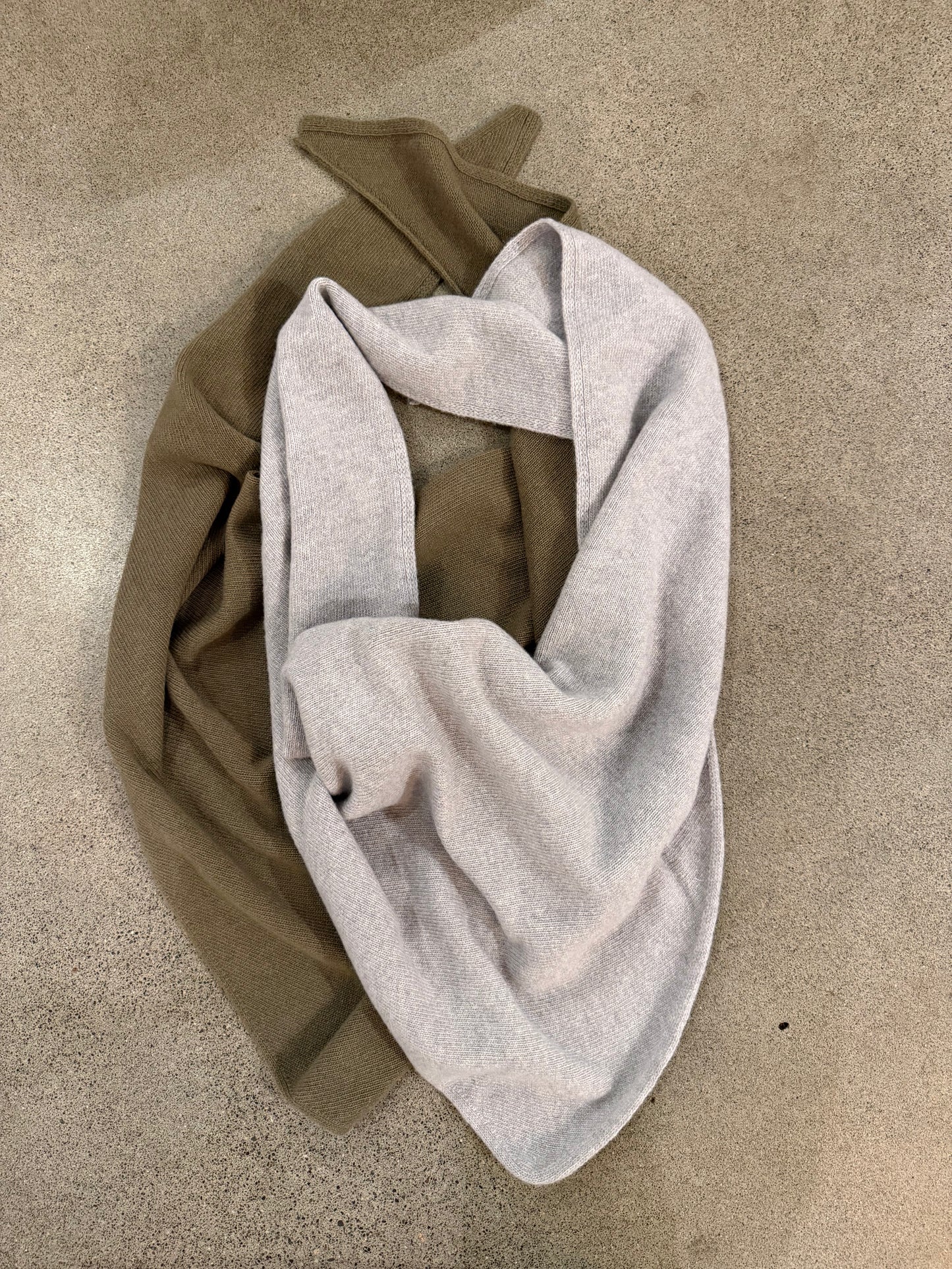 Sofie D'Hoore - Triangle Wool Scarf in Sage or Light Grey