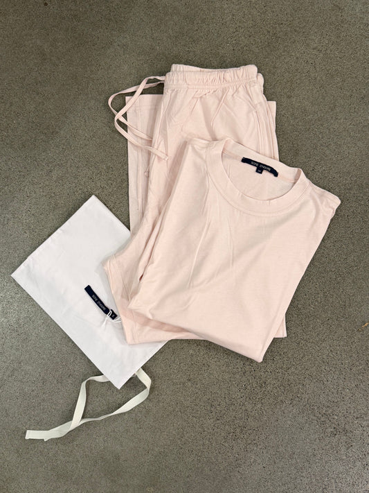 Sofie D'Hoore - Luxe Cotton PJ Set IN Shell Pink