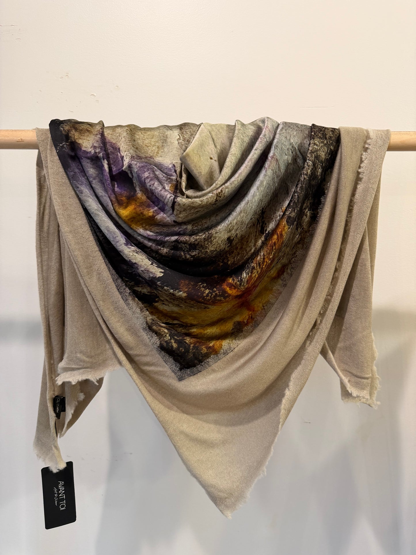 Avant Toi - Hand Painted &  One of a Kind Foulard Scarf