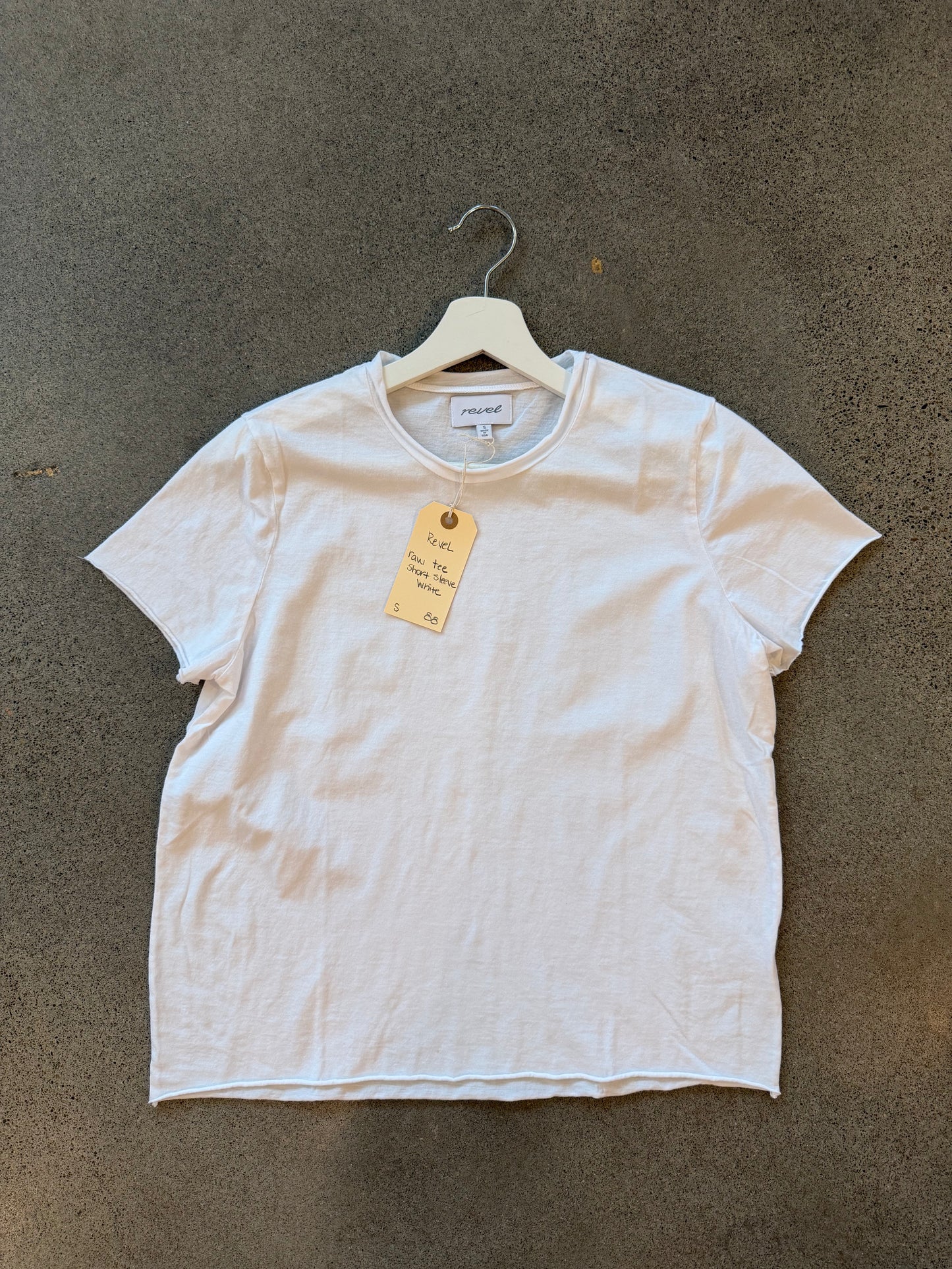 Revel- Short Sleeve Raw Tee in four colors